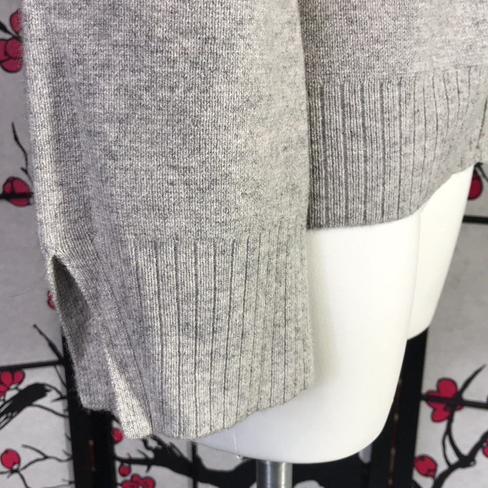 🐲💙  Maeve by Anthropologie Cashmere Collection Essa Grey Button Down Cardigan - Picture 8 of 15